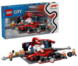 LEGO CITY - L'ARRÊT AU STAND DE F1 AVEC VOITURE FERRARI #60443 (0125)
